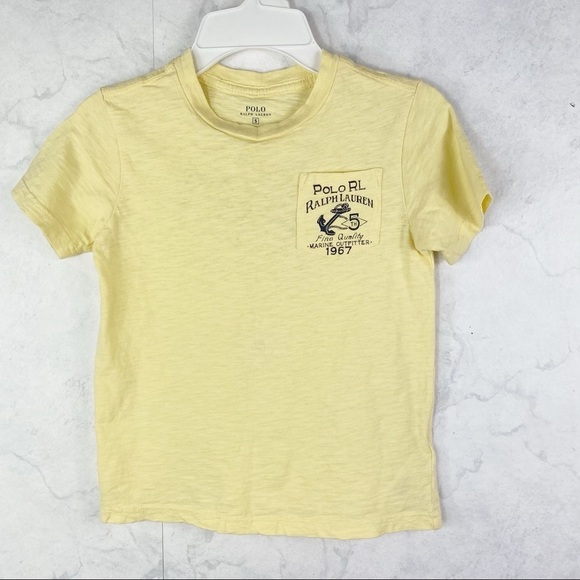 [Ralph Lauren] Yellow Whale Marine Graphic Tee - Picture 1 of 2